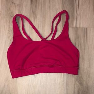 Pink Lululemon Energy Bra
